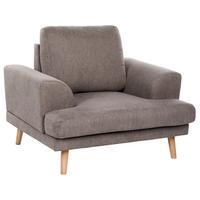 SESSEL Stoff Braun Kildal - Braun, Textil (114/90/96cm) - Beliani