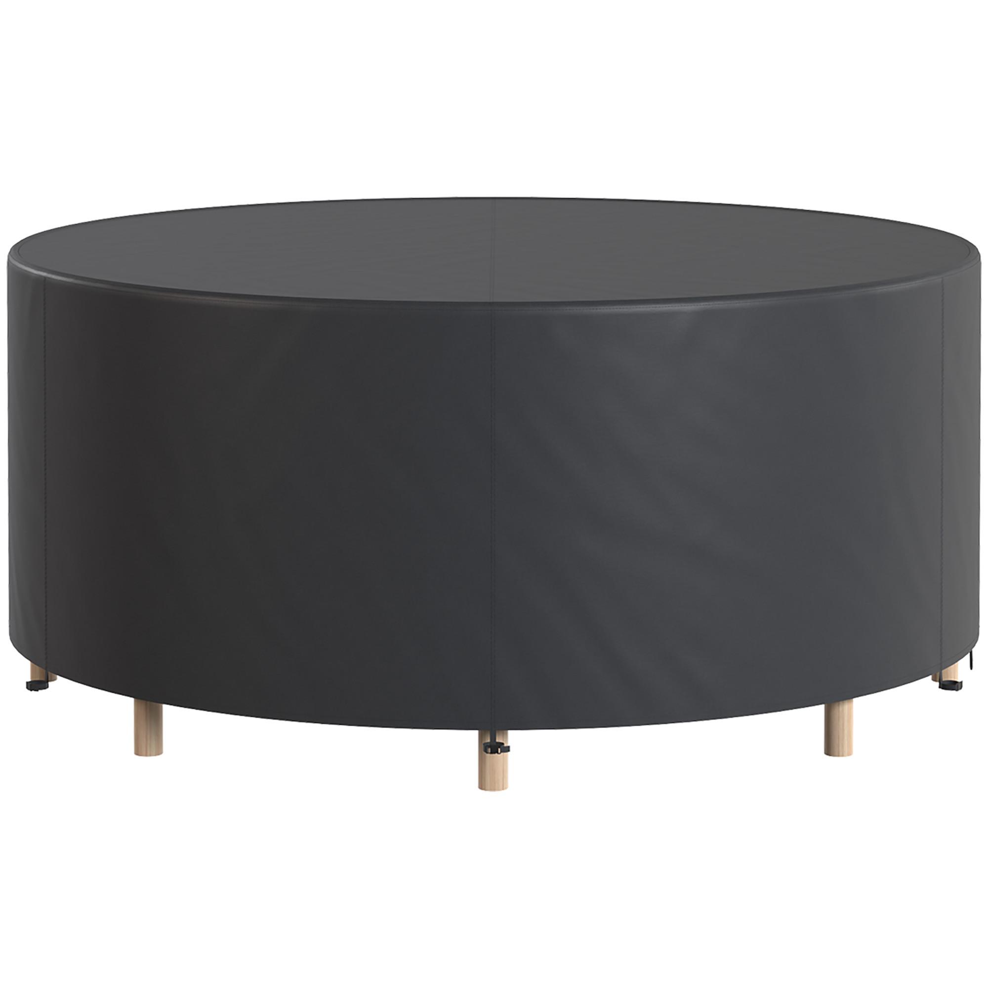 GARTENMÖBEL-ABDECKUNG 420D Oxford Gewebe Schwarz - Schwarz, Textil (214/70/214cm) - Outsunny