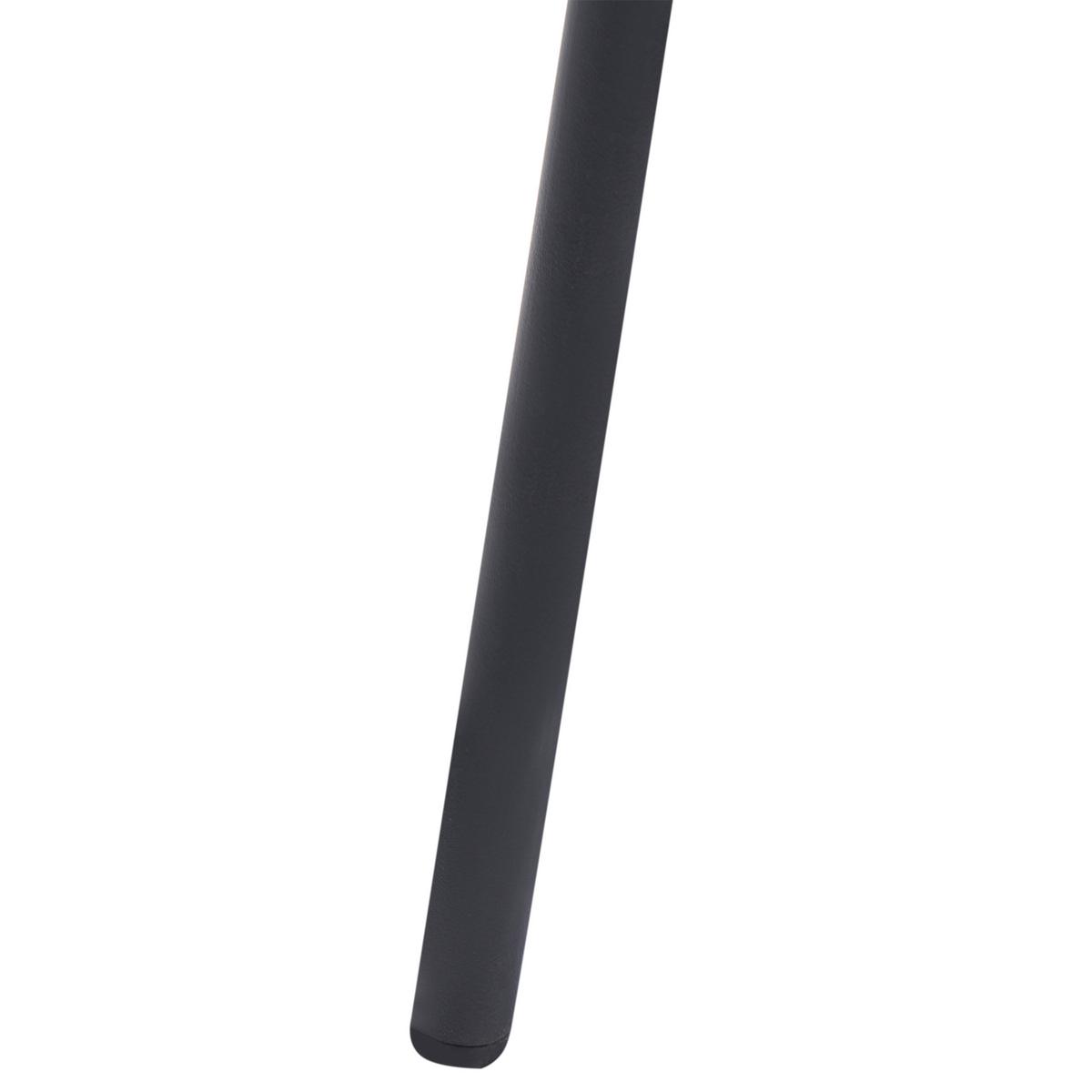 GARTENSTUHL 2er-Set Kunststoff Braun Meteora - Braun, Kunststoff (55/74/50cm) - Beliani