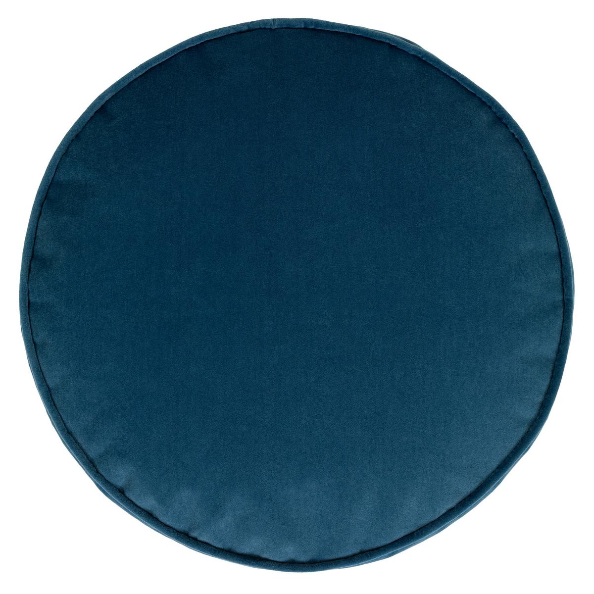 SITZPOUF Rund Milano - Blau, Textil (55/35/55cm) - icon