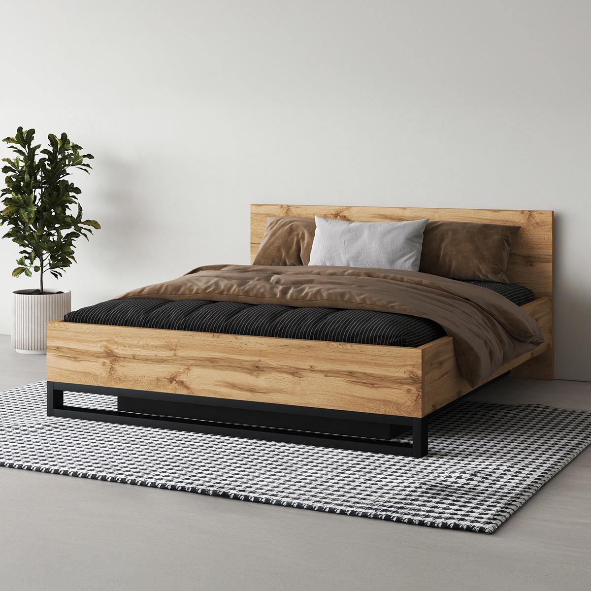 BOXBETT 180/200 Eden Holz - Braun, Holzwerkstoff (180/200cm) - Petits-meubles
