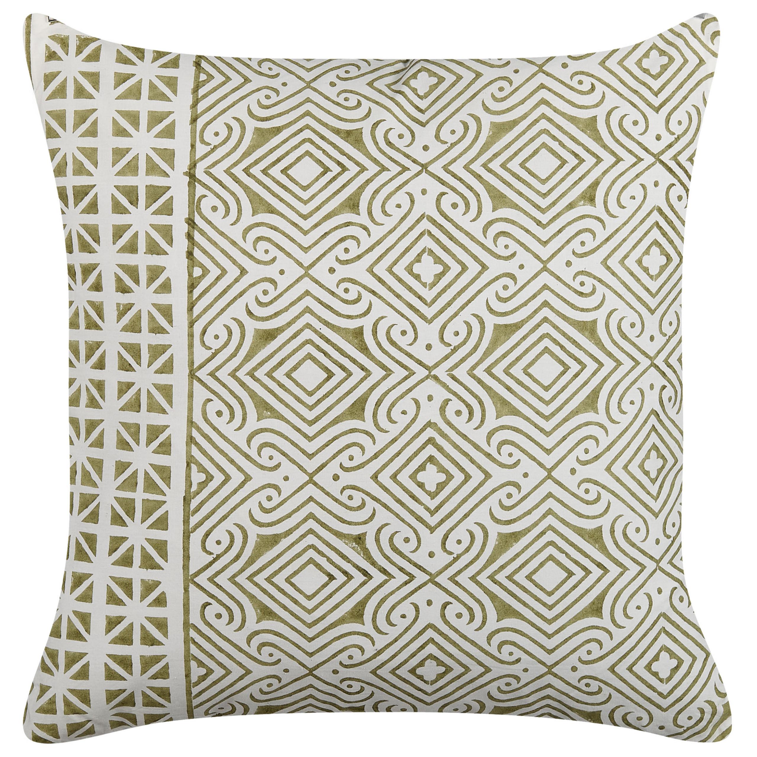 DEKOKISSEN Hellgrün 45/45 cm Larics - Hellgrün, Naturmaterialien/Textil (45/45cm) - Beliani