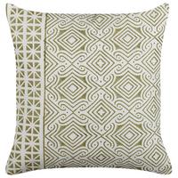 DEKOKISSEN Hellgrün 45/45 cm Larics - Hellgrün, Naturmaterialien/Textil (45/45cm) - Beliani