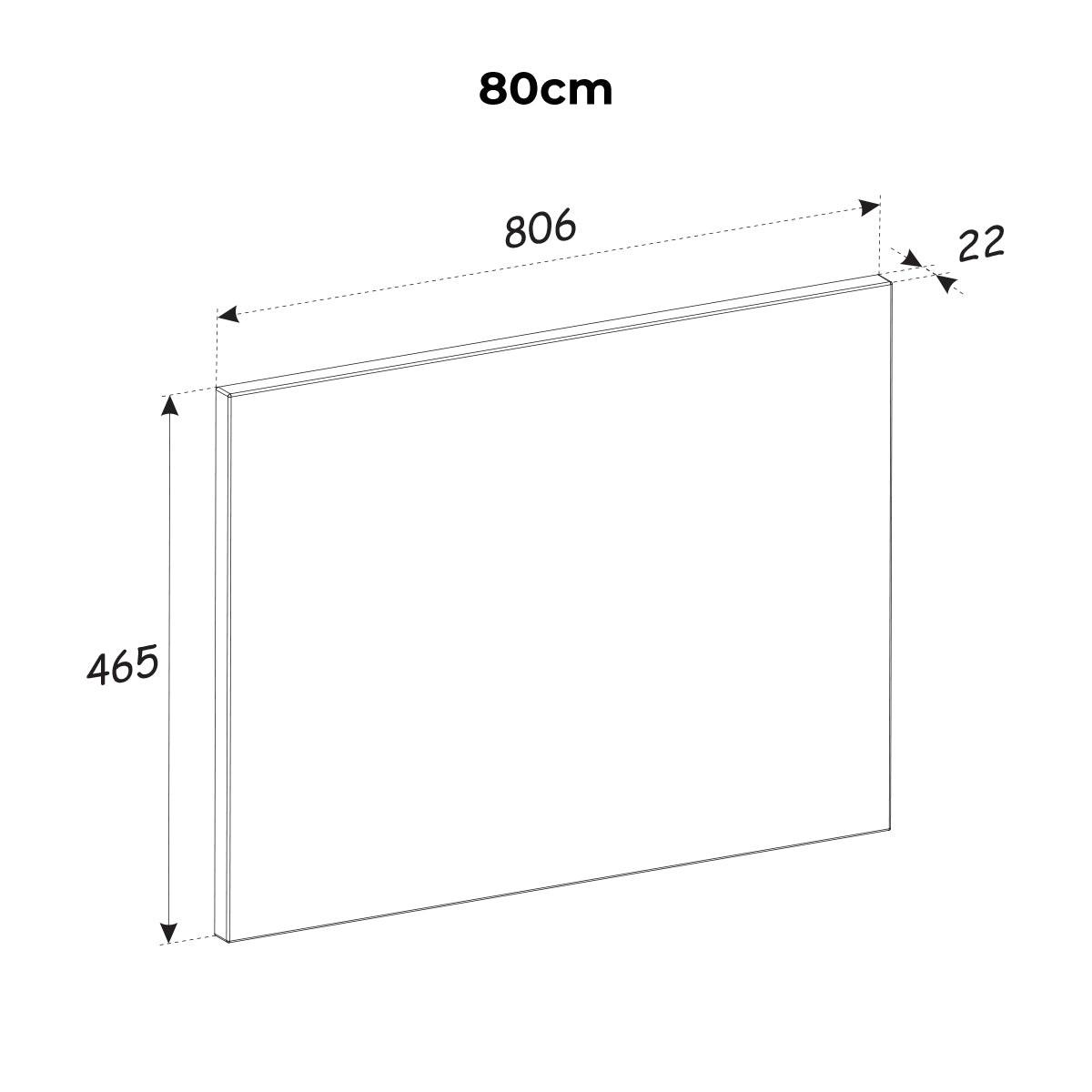 WASCHTISCHUNTERSCHRANK 80.6cm Adriel Kaschmir - Kaschmir, Holzwerkstoff (80.6/59/46cm) - Petits-meubles
