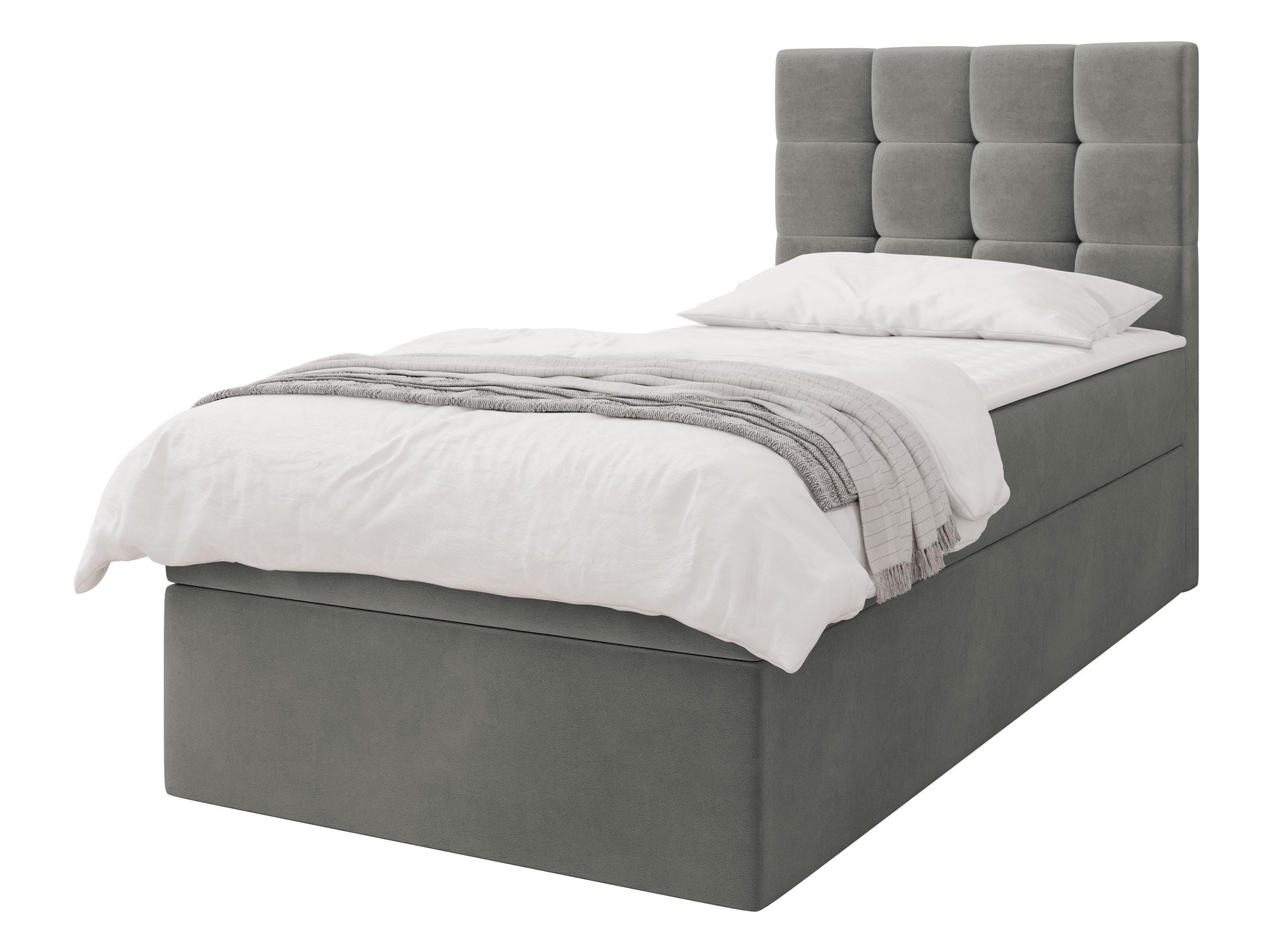 BOXBETT Luanda Single - H3 - Schwarz/Grau, Holz/Kunststoff (90/200cm) - MIRJAN24