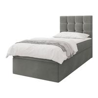 BOXBETT Luanda Single - H3 - Schwarz/Grau, Holz/Kunststoff (90/200cm) - MIRJAN24