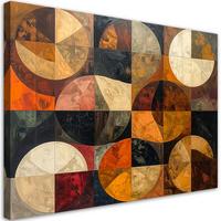 LEINWANDBILD Abstraktion 100x70cm - Braun, Textil (100/70cm) - Feeby