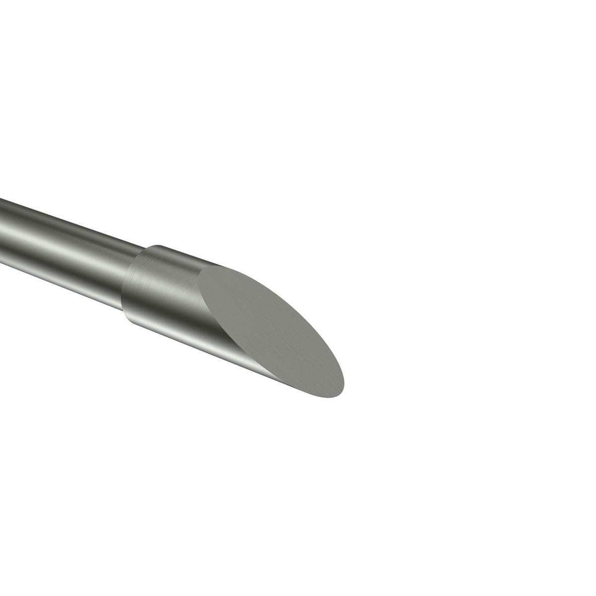 ENDSTÜCKE FÜR GARDINENSTANGEN 20 mm Ø, Nevia Edelstahl, Packung 2 Stück - Edelstahlfarben, Metall (7/2.4/2.4cm) - INTERDECO