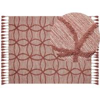 KURZFLOR-TEPPICH Kirsehir 230/160 cm - Rot, Textil (160/230cm) - Beliani