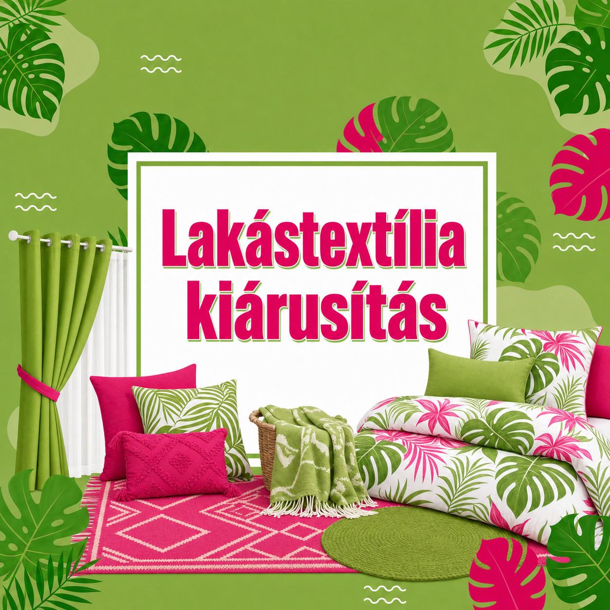 Lakástextília kiárusítás