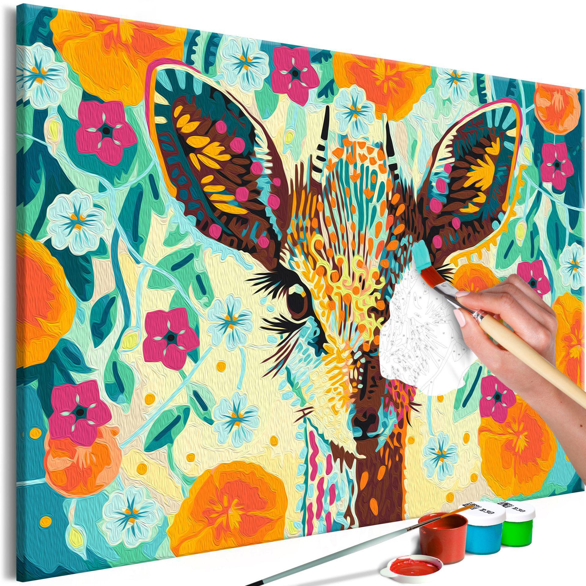 MALEN NACH ZAHLEN 50/40 cm - Multicolor, Textil (1.4/40cm) - KUNSTLOFT