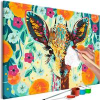 MALEN NACH ZAHLEN 50/40 cm - Multicolor, Textil (1.4/40cm) - KUNSTLOFT