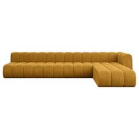 ECKSOFA modulares Sofa Darnel-L3 - 387x177x70 cm Senfgelb - Currygelb, Holzwerkstoff/Textil (387/177cm) - ALTDECOR