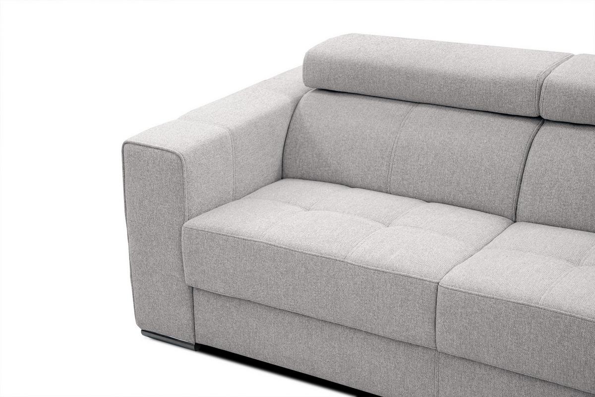 SOFA QUARTZ 3-Sitzer, creme - Creme, Holzwerkstoff/Textil (202/80/102cm) - Wozimo