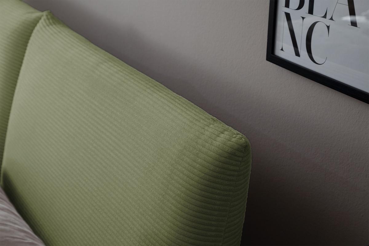 POLSTERBETT HENRY Grün Cord - Olivgrün/Grün, Textil (200/200cm) - KAWOLA