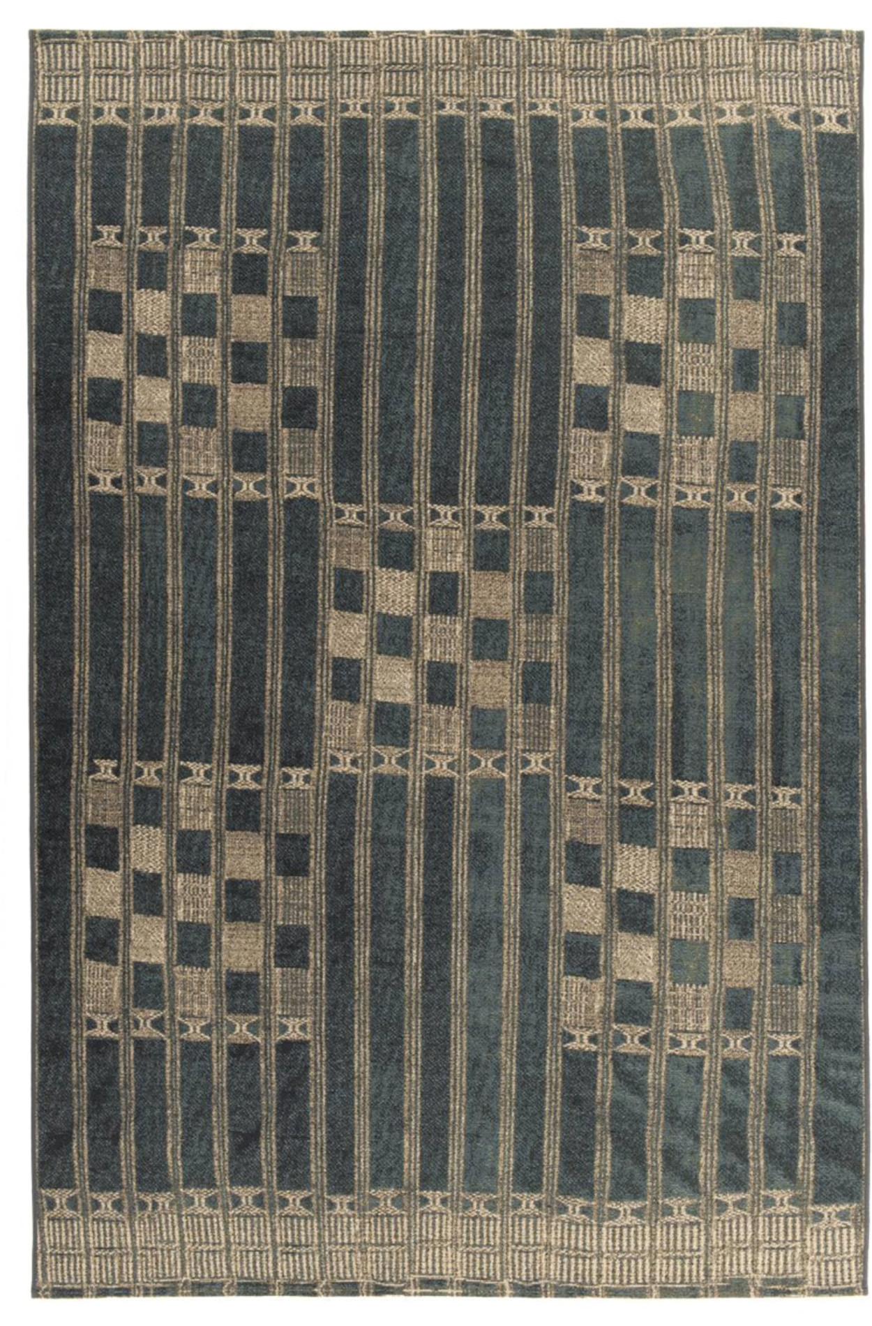 OUTDOORTEPPICH Aurora 80x165 cm - Blau, Textil (80/165cm) - Gino Falcone