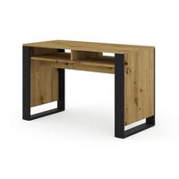 SCHREIBTISCH Gani Holz und Mattschwarz - Schwarz, Holzwerkstoff (55/120/75cm) - Petits-meubles
