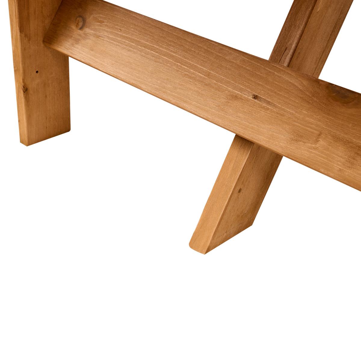 PICKNICKTISCH mit Bänken Tannenholz Hellbraun Caparcotta - Hellbraun, Holz - Beliani