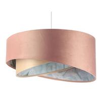 HÄNGELEUCHTE Gold 50/23 cm - Pink/Goldfarben, Kunststoff (50/1.3/23cm) - ONZENO