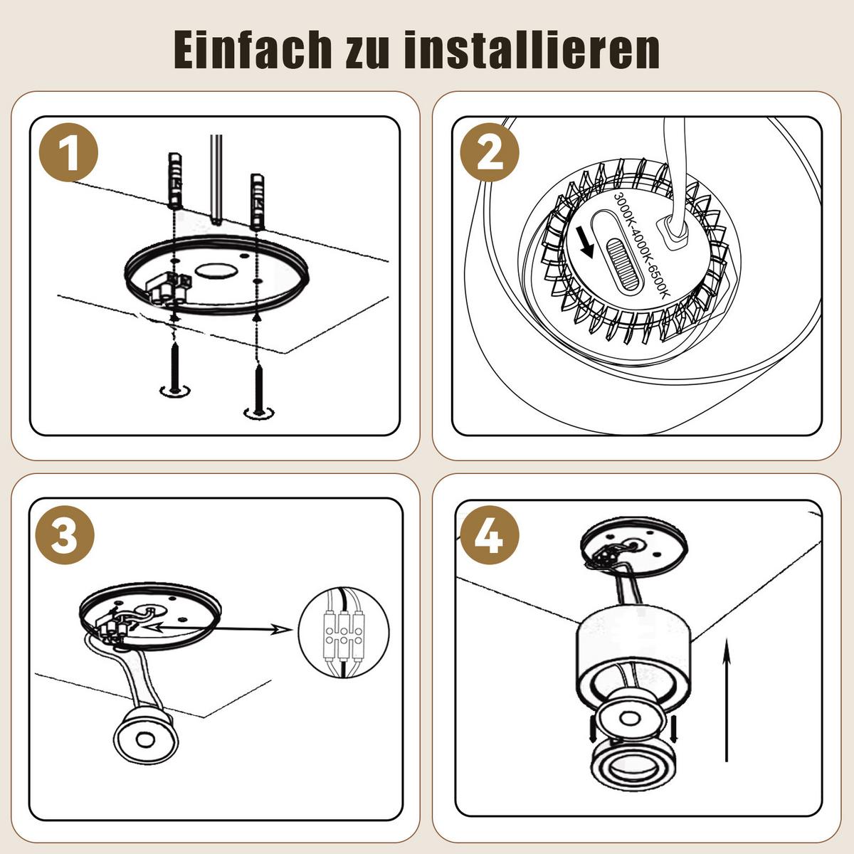 LED DECKENLEUCHTE Rrelis 8.2/8.2/5.7 cm - Schwarz, Metall (8.2/8.2/5.7cm) - ZMH