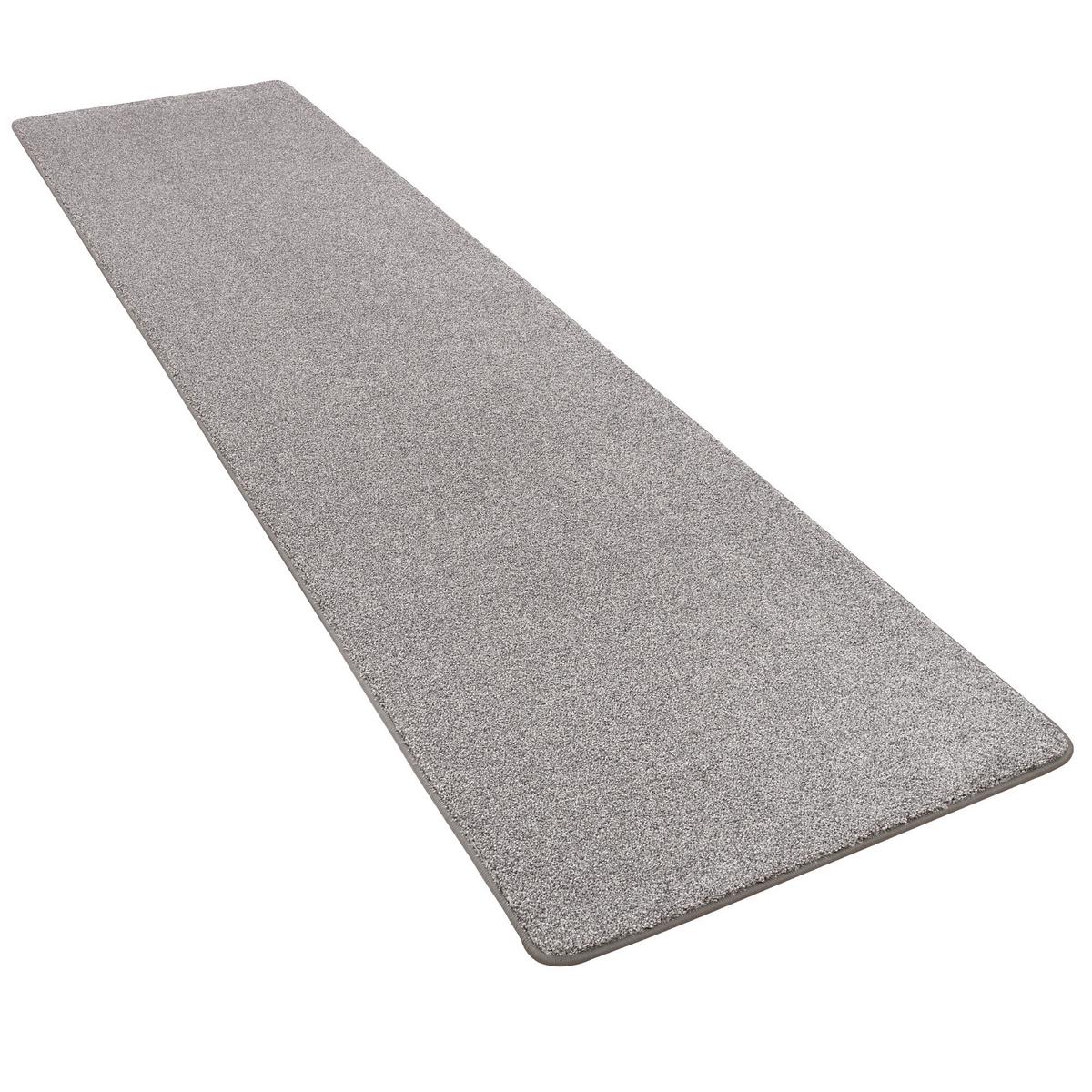 LUXUS VELOURS LÄUFER LAGUNA SOFT - Grau, Textil (100/100cm) - Snapstyle