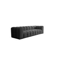 SOFA 4-sitzer Solvie In Moly - Anthrazit, Holzwerkstoff/Textil (250/75/106cm) - Fun Möbel