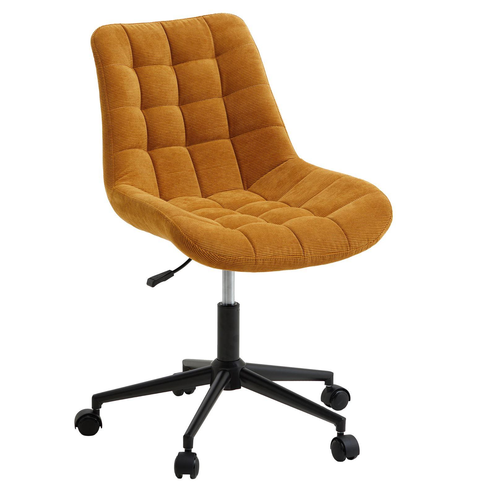 DREHSTUHL VASILO gelb - Gelb, Textil (54/80/61cm) - IDIMEX