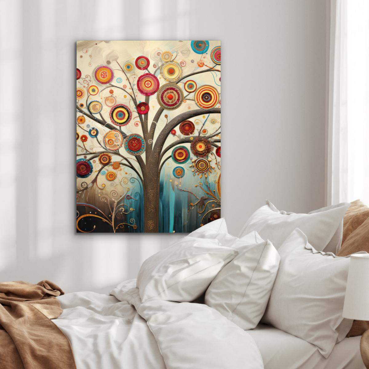 METALLBILD Baum - Baum des Lebens - Farbe 60x80 cm - Braun, Metall (60/80cm) - MuchoWow