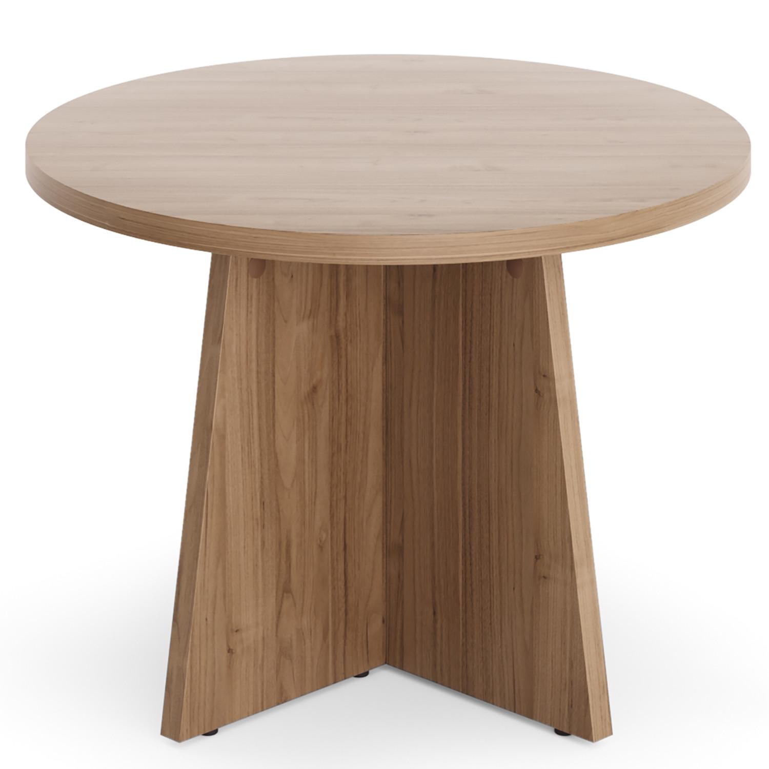 COUCHTISCH Aurora 58 cm, rund Wohnzimmertisch mit modernem Design, Nussbaum - Nussbaumfarben, Holzwerkstoff (58/58/40cm) - Beautysofa