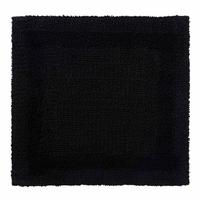 DUSCHVORLEGER 50/50 cm, 100% Baumwolle, wendbar - Schwarz, Textil (50/50cm) - Homescapes