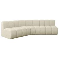 ECKSOFA modulares Sofa Montra-L1 - 290x174x70 cm Beige - Beige, Holzwerkstoff/Textil (290/174cm) - ALTDECOR