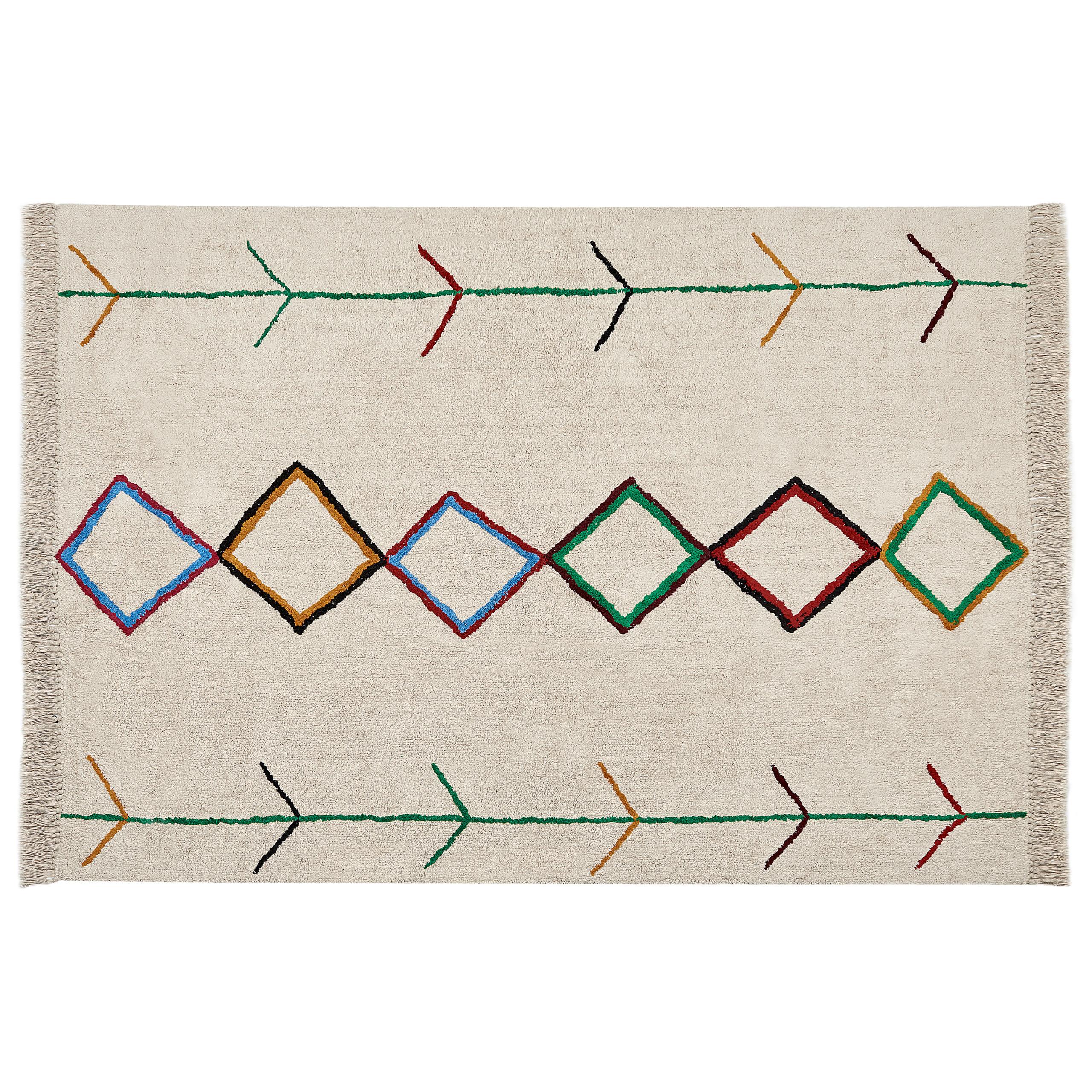 KURZFLOR-TEPPICH Cetmi 230/160 cm - Beige, Textil (160/230cm) - Beliani