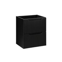 WASCHTISCHUNTERSCHRANK 50cm Riva Schwarz - Schwarz, Holzwerkstoff (50/57/40cm) - Petits-meubles