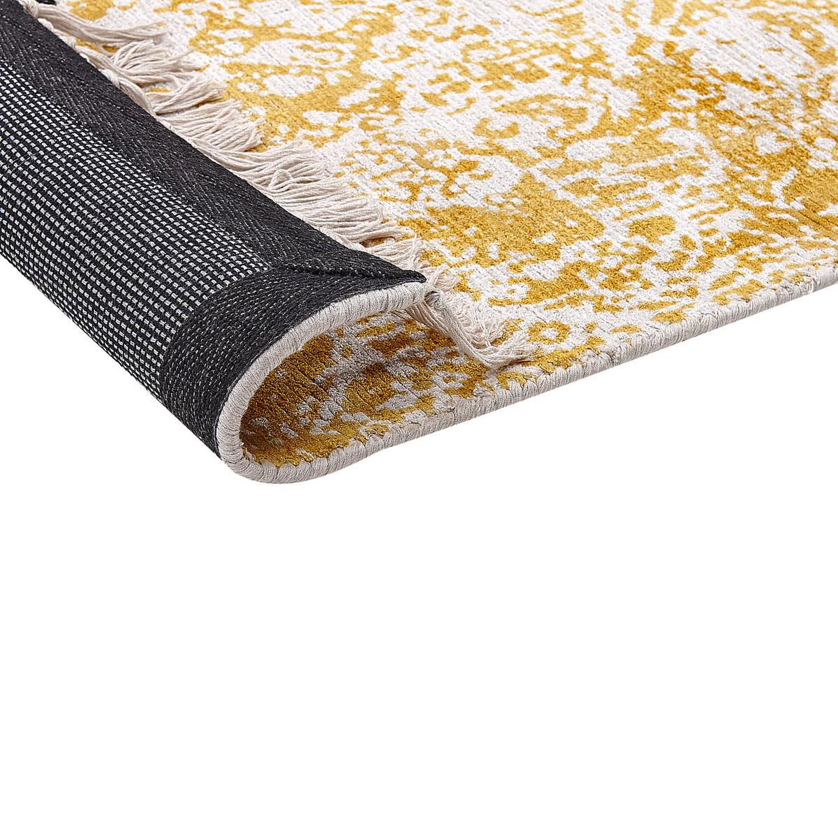 VINTAGE-TEPPICH Boyali 150/80 cm - Gelb, Naturmaterialien (80/150cm) - Beliani