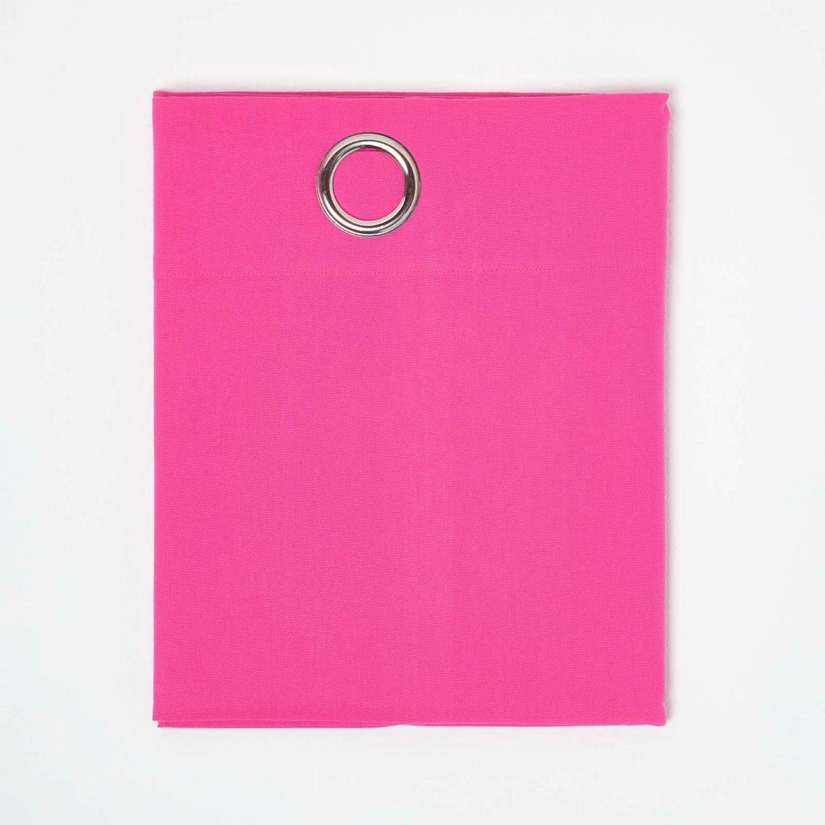 ÖSENVORHANG blickdicht 2er-Set, 117/137 cm - Pink, Textil (117/137cm) - Homescapes