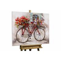 ACRYLBILD HANDGEMALT 100/75 cm - Taupe/Multicolor, Holz/Textil (100/75cm) - KUNSTLOFT