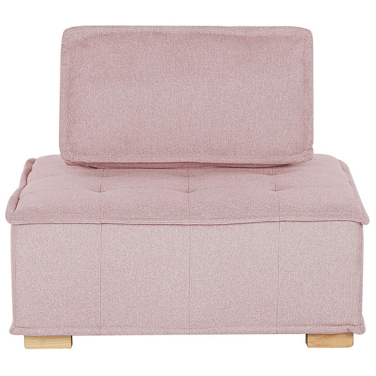 SESSELMODUL Stoff Rosa Tibro - Pink/Braun, Textil (100/40/100cm) - Beliani