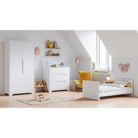 BABYZIMMER 3-teilig Ova Weiß - Weiß, Holzwerkstoff (144.5/86/75cm) - Petits-meubles