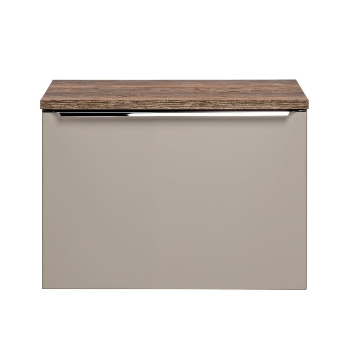 WASCHTISCHUNTERSCHRANK 60cm Éros Taupe - Taupe, Holzwerkstoff (60/48/46cm) - Petits-meubles