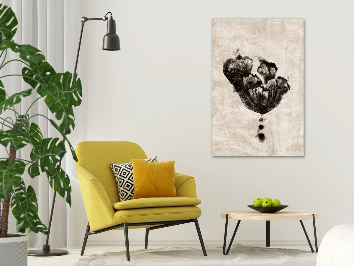 KUNSTDRUCK Braun 40/60 cm - Schwarz/Braun, Textil (40/60cm) - KUNSTLOFT