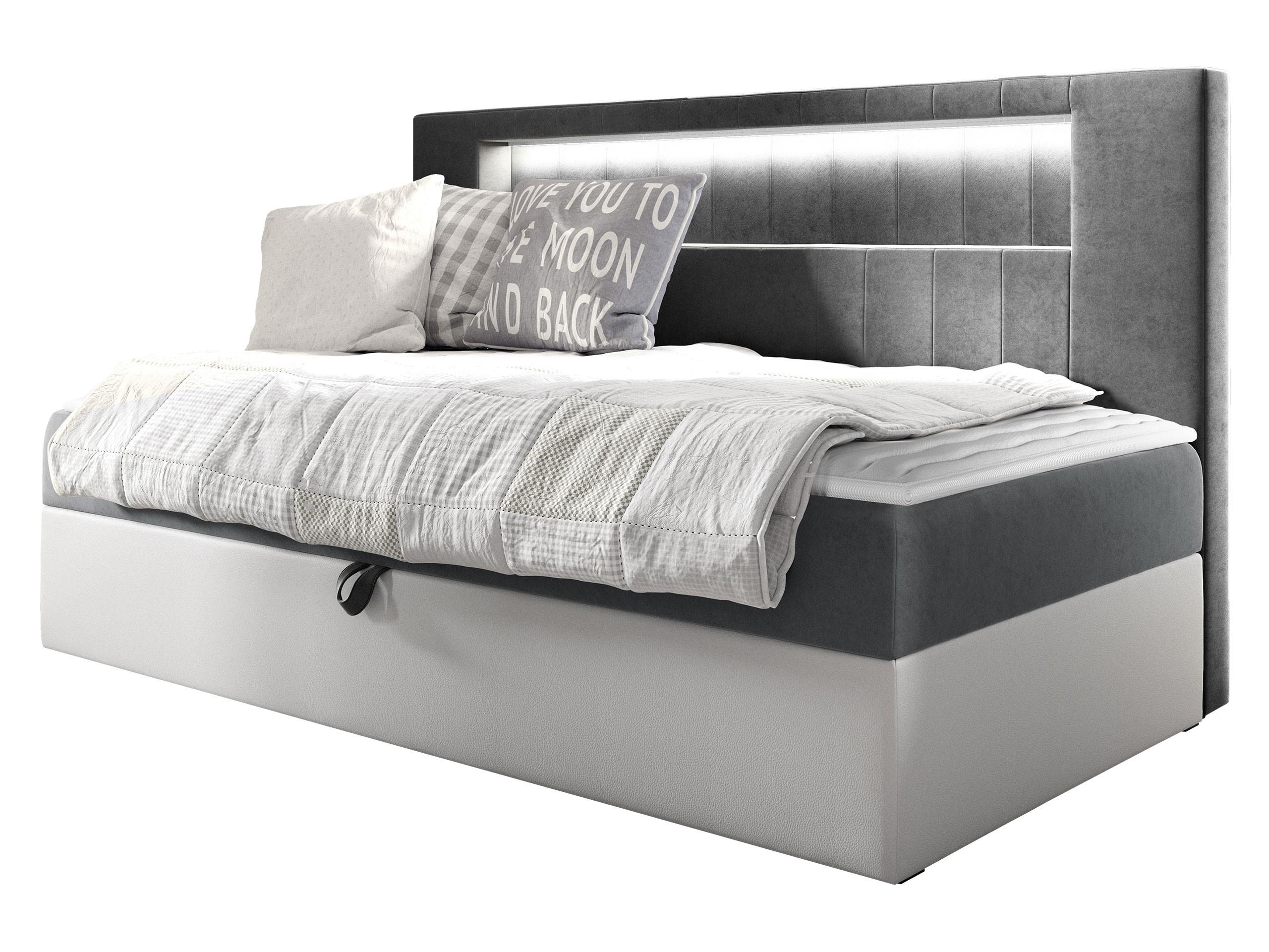 BOXBETT Gold Junior 2 - H3 - Weiß/Grau, Holz (90/200cm) - MIRJAN24