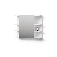 BADSPIEGELSCHRANK Fucino Weiß 79.6 x 64 cm - Weiß, Holzwerkstoff (79.6/64/21.2cm) - Livinity®