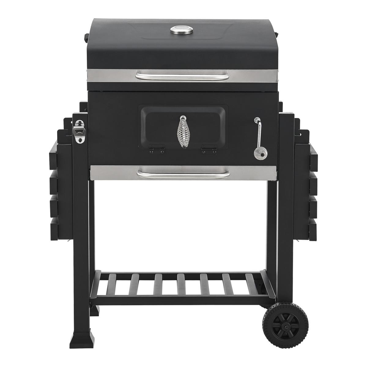 GRILLWAGEN Arnad - Schwarz, Metall (135/105/47.5cm) - casa.pro
