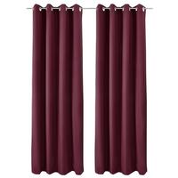 VORHANG Amelie TO mit Öse 140x245cm Bordeaux (2tlg) - Bordeaux, Textil (140/245/1cm) - Beautissu 