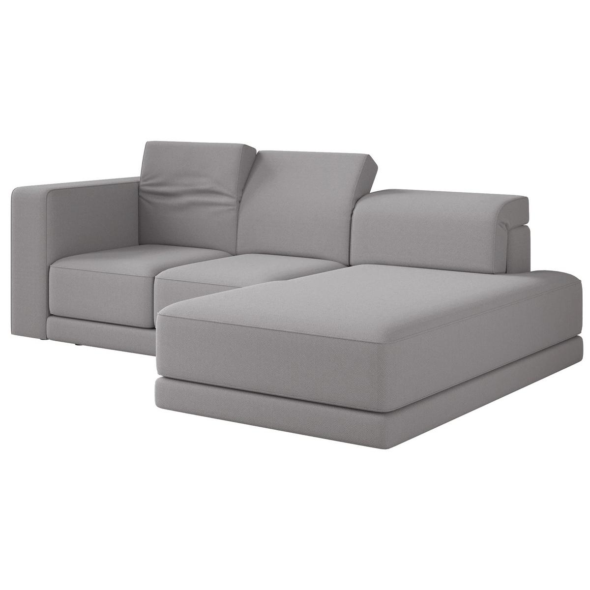 ECKSOFA Novals L-Form, 4-Sitzer, rechts 278 cm - Schwarz/Grau, Holz/Kunststoff (168/278cm) - Selsey