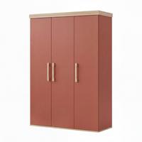 KINDERKLEIDERSCHRANK Jimmy Mauve - Eichefarben/Mauve, Holzwerkstoff (138/195/53cm) - Roba