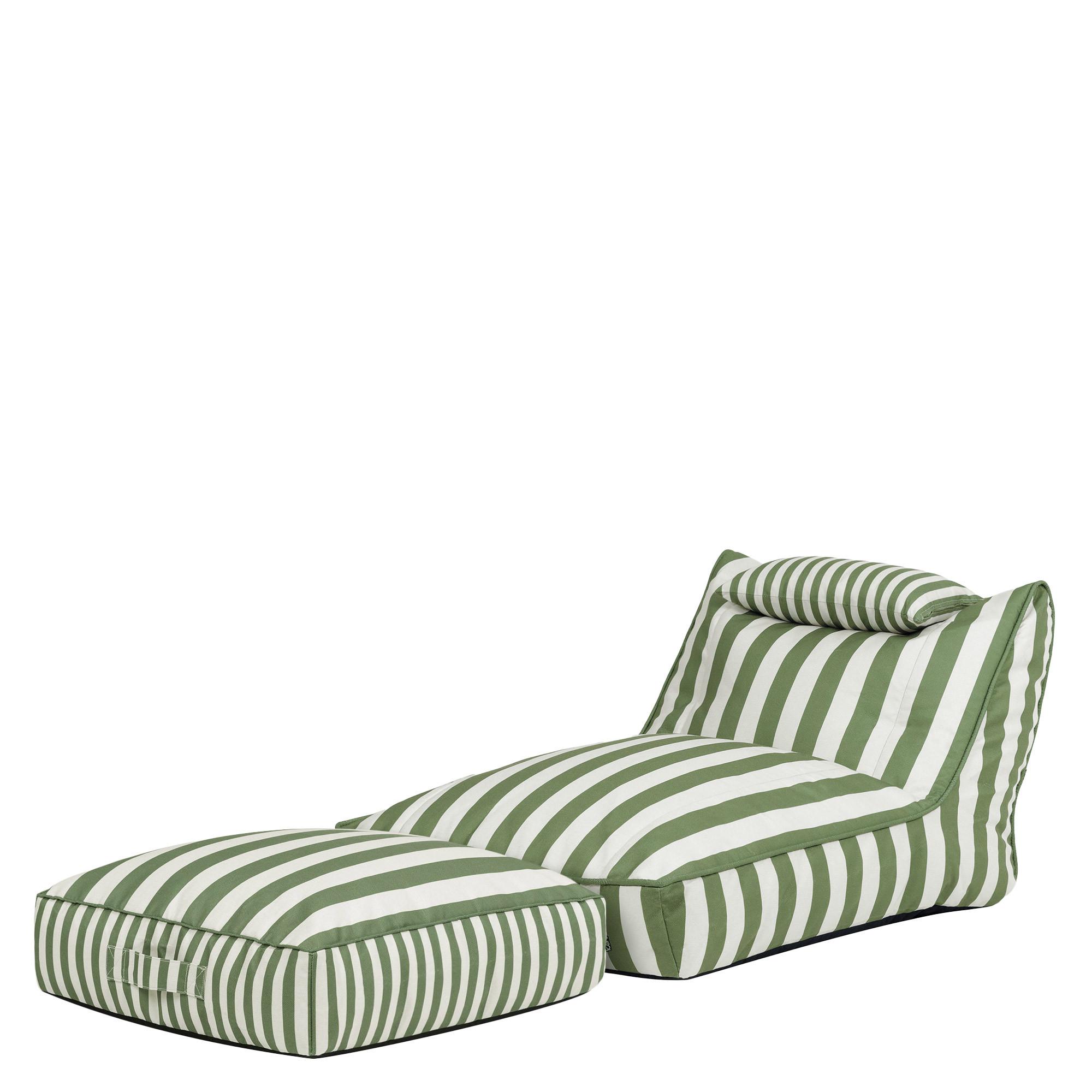 SITZSACK Outdoor mit Bodenkissen Nova - Olivgrün, Textil (84/68/180cm) - icon