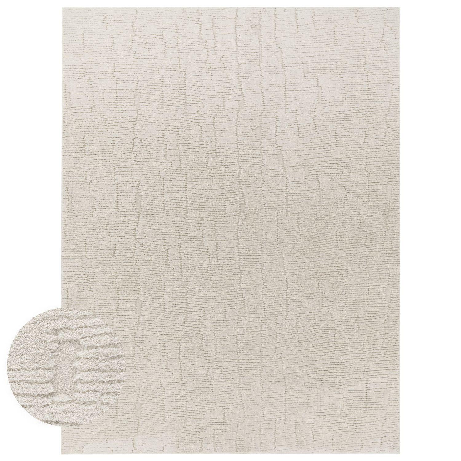 HOCHFLORTEPPICH Boho Creme 80 x 150 cm - Creme, Kunststoff (80/150cm) - TT Home