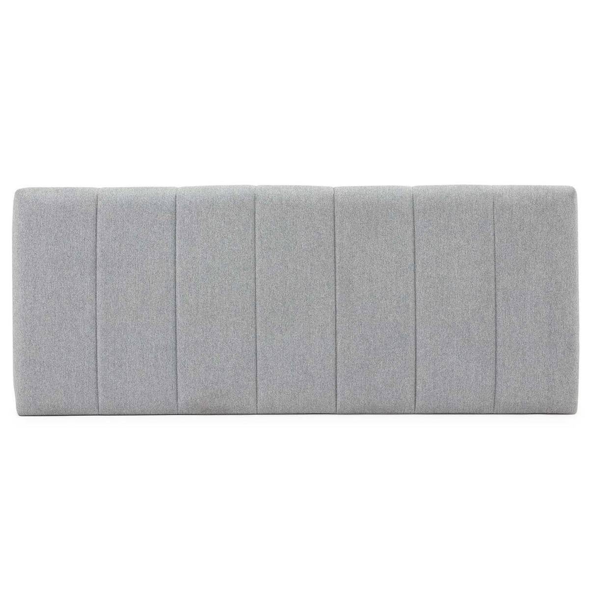 KOPFTEIL 140x60 cm Creta Grau - Grau, Textil (8/60/140cm) - VS Venta-stock