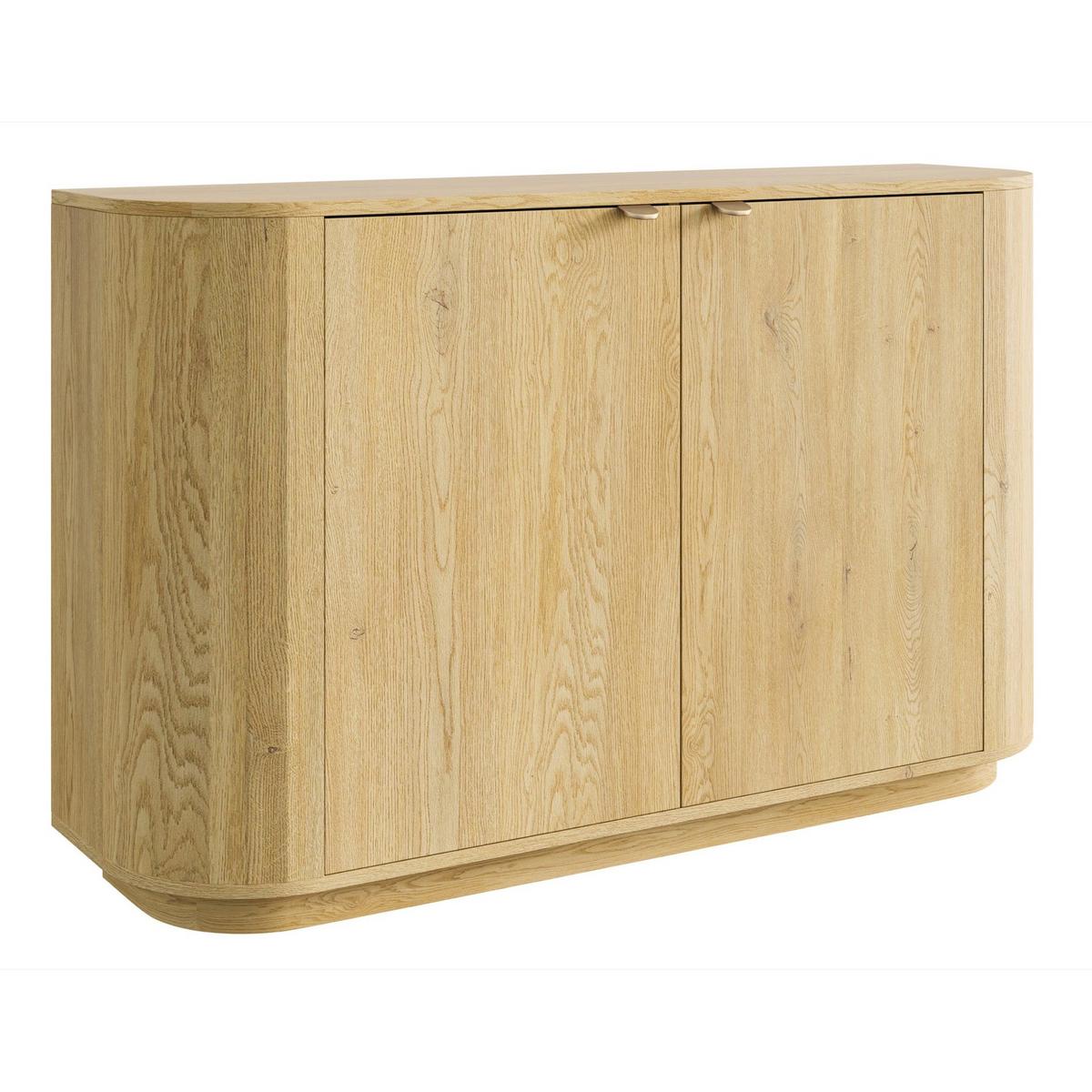 SIDEBOARD Coru Eiche Cremona Torro 140 cm - Eichefarben/Goldfarben, Holzwerkstoff/Metall (140/90.9/39.1cm) - Selsey